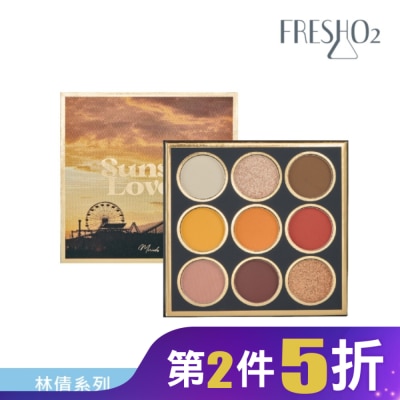 FRESHO2 FreshO2 X 林倩 Sunset LOVER 9色眼影盤 10.2g