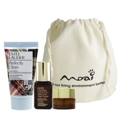 ESTEE LAUDER 雅詩蘭黛 Estee Lauder 雅詩蘭黛細緻潔面乳30ml+特潤亮眼霜5ml+特潤7ml+袋