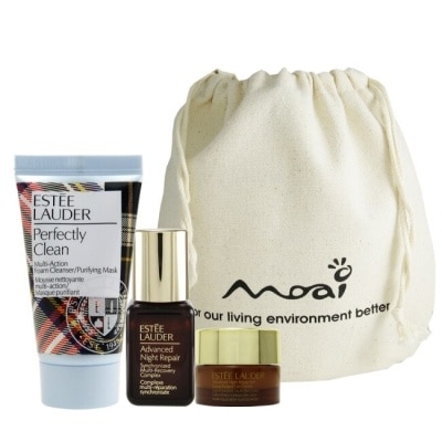 ESTEE LAUDER 雅詩蘭黛 Estee Lauder 雅詩蘭黛細緻潔面乳30ml+特潤亮眼霜5ml+特潤7ml+袋