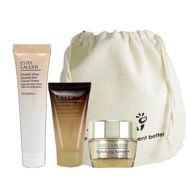 Estee Lauder 雅詩蘭黛特潤超導醒膚潔顏蜜 30ml+乖乖乳15ml+膠原霜15ml+袋