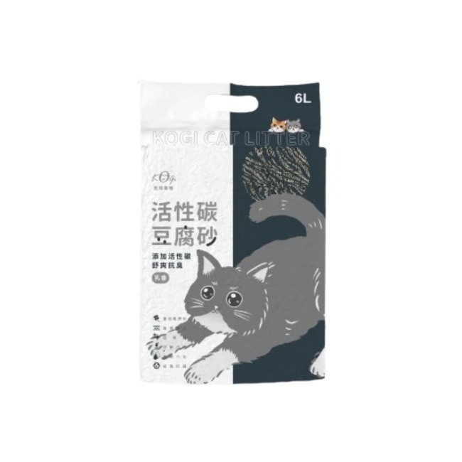 宏瑋活性碳豆腐砂 2.5KG/吸水量6L (6包/箱)-箱購