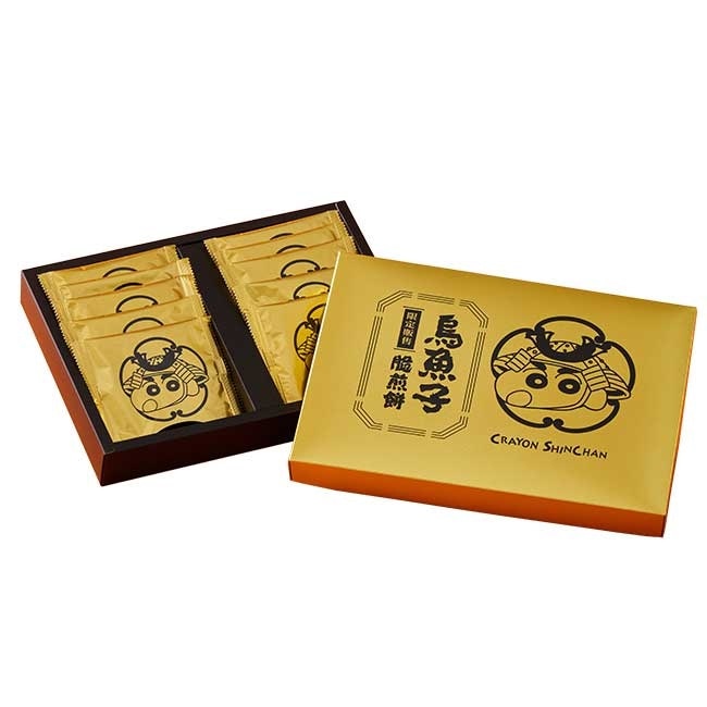 家購網嚴選 【蠟筆小新】烏魚子脆煎餅禮盒(附專屬提袋)