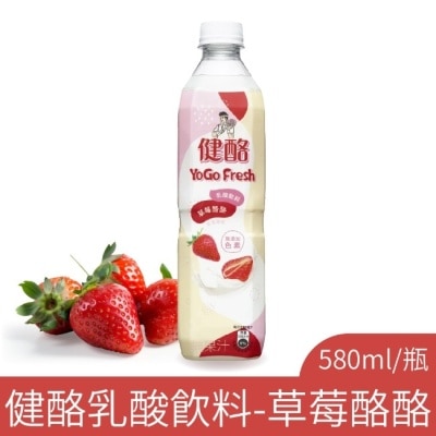 KINGCAR 【健酪】乳酸飲料-草莓酪酪580mlx24入/箱