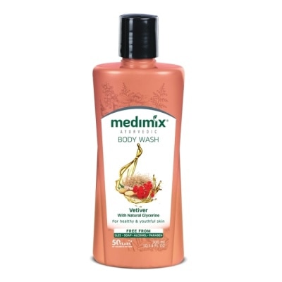 MEDIMIXAYURVEDA 【MEDIMIX】印度阿育吠陀秘方美肌沐浴液態皂300ml-岩蘭草 二入組