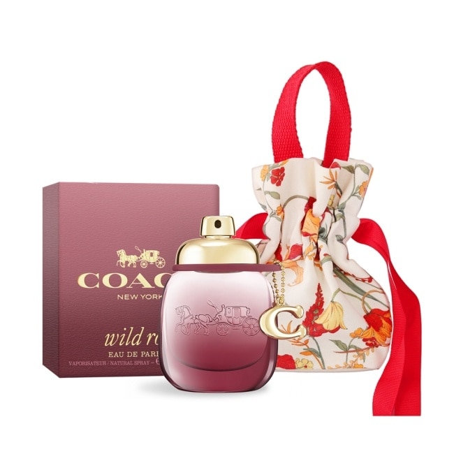 COACH 曠野玫瑰淡香精(30ml)+旅行收納袋-國際航空版