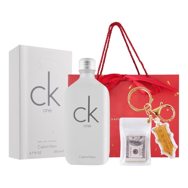 Calvin Klein CK ONE中性淡香水[200ml+掛飾](附提袋)-專櫃公司貨