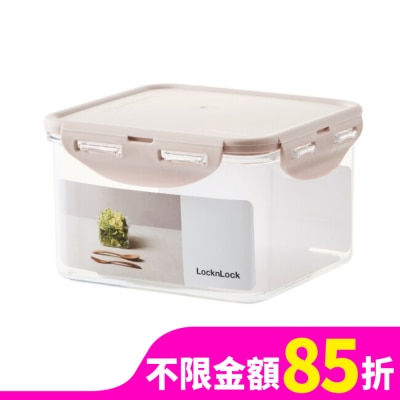 LOCK&LOCK樂扣樂扣 樂扣樂扣純淨抗菌保鮮盒/1.3L/正方/粉色