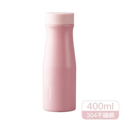 LOCK&LOCK樂扣樂扣 樂扣樂扣轉轉心意隨手瓶/400ml/粉晶色