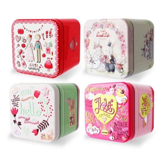 COACH 時尚經典女性淡香水情人節愛心祝福淡香水禮盒(4.5mlX2)+祝福鐵盒-專櫃公司貨