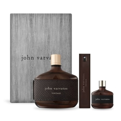 John Varvatos 工匠 John Varvatos 時淬典藏經典禮盒[時淬典藏淡香水125ml+隨行瓶17ml+經典同名淡香水15ml]-公司貨