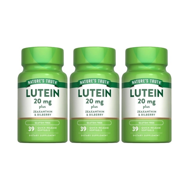 綠萃淨 Visi-Gold威視晶葉黃素+山桑子軟膠囊x3瓶組(39粒/瓶)