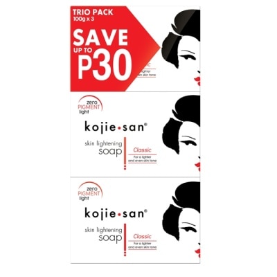 長灘島Kojie san Kojie San 藝妓嫩白美肌皂100gx3 沐浴 洗臉 香皂