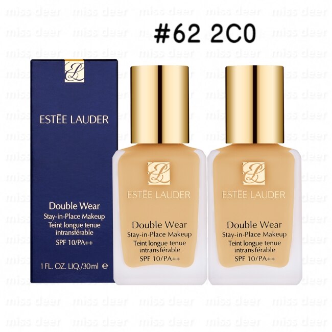 ESTEE LAUDER 雅詩蘭黛 ESTEE LAUDER雅詩蘭黛 粉持久完美持妝粉底SPF10/PA++ #62-2C0 30mlx2
