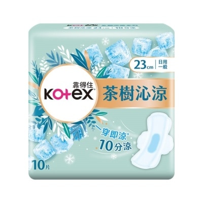 KOTEX 靠得住茶樹沁涼棉23cm10片