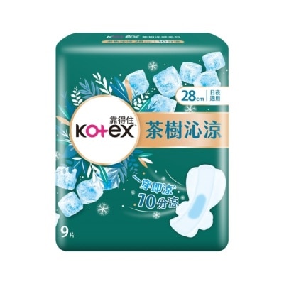 KOTEX 靠得住茶樹沁涼棉28cm 9片