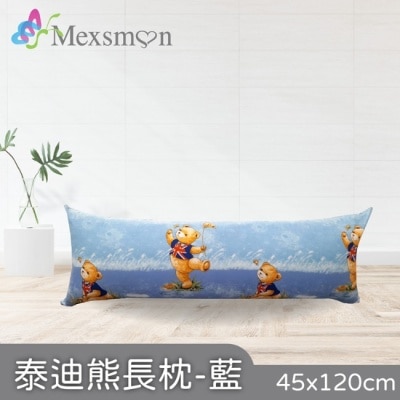 MEXSMON 【Mexsmon美思夢】泰迪熊長枕-藍色 45cmX120cm/入