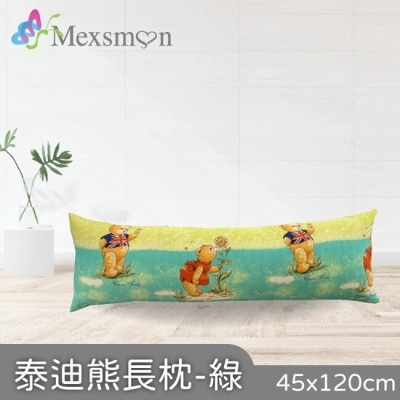 MEXSMON 【Mexsmon美思夢】泰迪熊長枕-綠色45cmX120cm/入