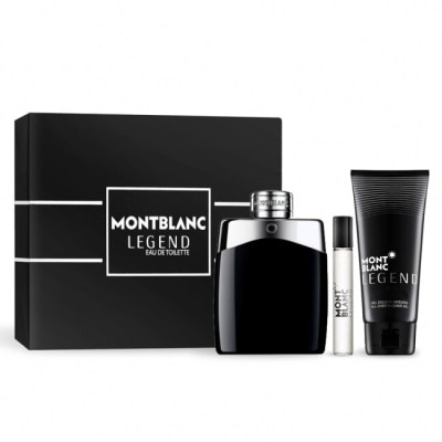 MONTBLANC MONTBLANC 萬寶龍 傳奇經典男性淡香水禮盒(淡香水100ml+7.5ml+沐浴精100ml)