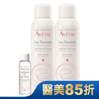 Avene 雅漾 雅漾活泉水150ml二入24H保濕組(活泉水150ml*2+保濕精華露25ml)