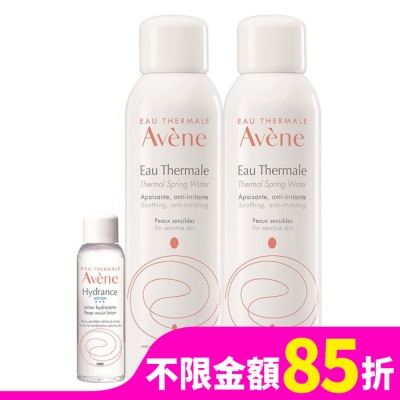 Avene 雅漾 雅漾活泉水150ml二入24H保濕組(活泉水150ml*2+保濕精華露25ml)