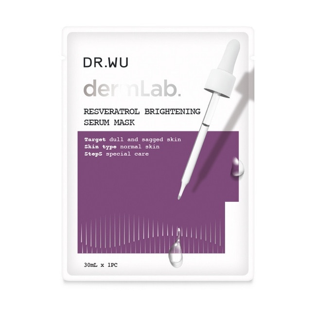 DR.WU白藜蘆醇亮白精華面膜4PCS