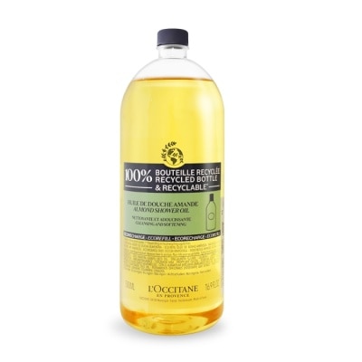 L OCCITANE L’OCCITANE 歐舒丹 杏仁沐浴油補充瓶(500ml)-國際航空版