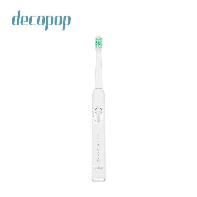 decopop極淨鑽白音波電動牙刷DP-253(白)送刷頭10支