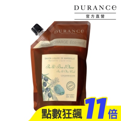 DURANCE 朵昂思 DURANCE朵昂思 精油馬賽液態皂補充包(500ml)-松木橄欖木