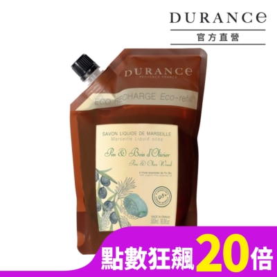 DURANCE DURANCE朵昂思 精油馬賽液態皂補充包(500ml)-松木橄欖木