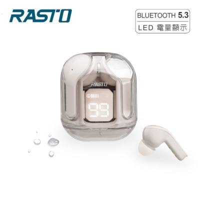 E-BOOKS RASTO RS62 日系設計電量顯示真無線5.3藍牙耳機