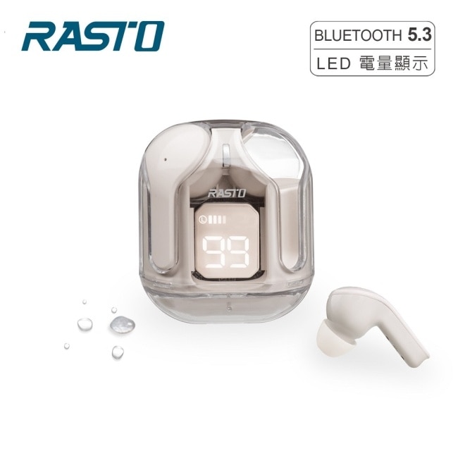 RASTO RS62 日系設計電量顯示真無線5.3藍牙耳機