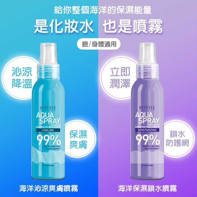 REVUELE瑞膚露 海洋沁涼爽膚噴霧(臉/身體適用) 200ml