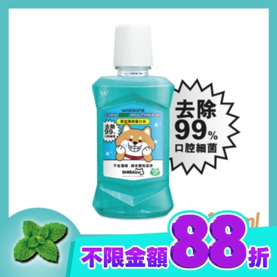 Watsons 屈臣氏 屈臣氏清涼薄荷漱口水100ml(柴犬工房) image