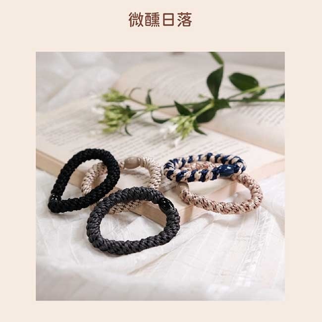 妝漾 彈力髮圈(微醺日落)5入 image