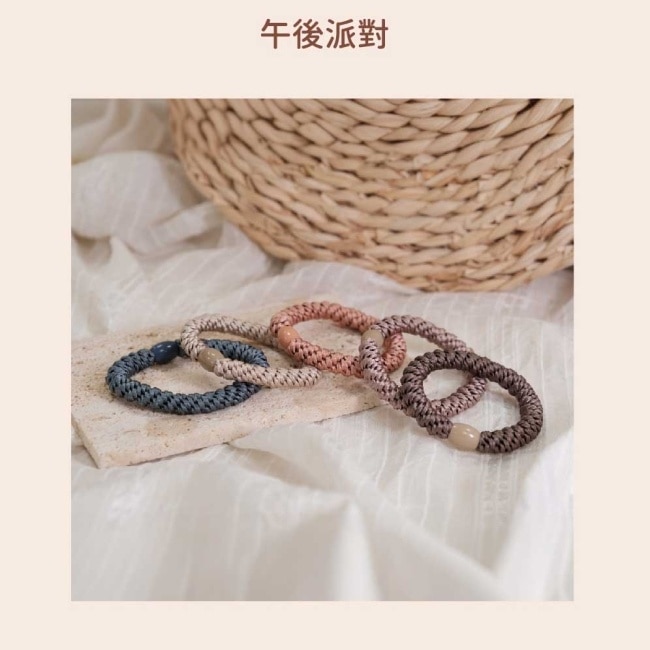 妝漾 彈力髮圈(午後派對)5入 image