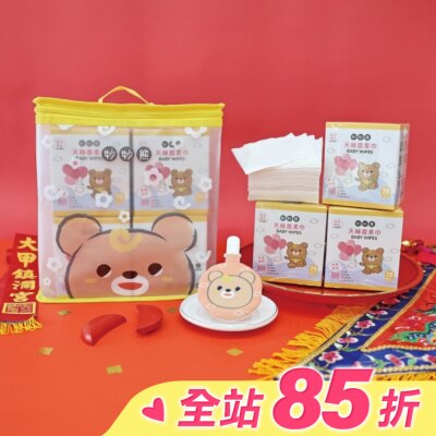 妙妙熊 妙妙熊龍年禮盒天絲雲柔巾-大甲媽聯名