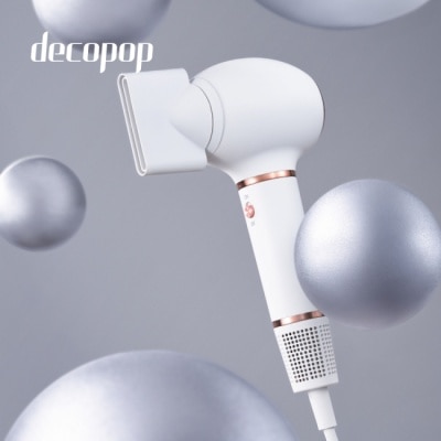 DECOPOP decopop 美型負離子吹風機(小蘋機)DP-801白