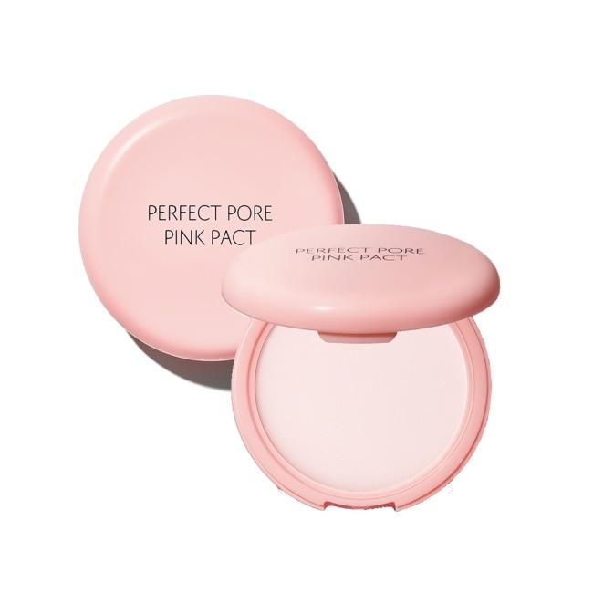 【韓國 THE SAEM 得鮮】 完美控油粉色蜜粉餅11g