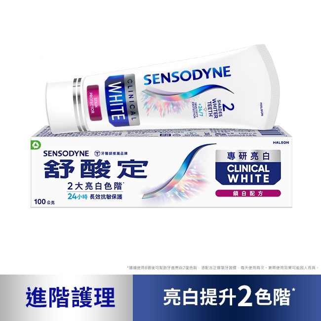 舒酸定 進階護理 專研亮白抗敏牙膏鎖白配方100g(抗敏感/去除牙漬/亮白)