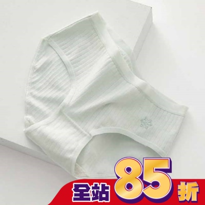 AHUA 阿華有事嗎-粉嫩純色天氣小圖純棉內褲-淺藍(XL)