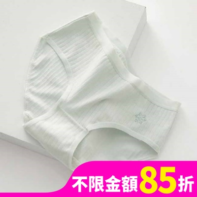 AHUA 阿華有事嗎-粉嫩純色天氣小圖純棉內褲-淺藍(XL)
