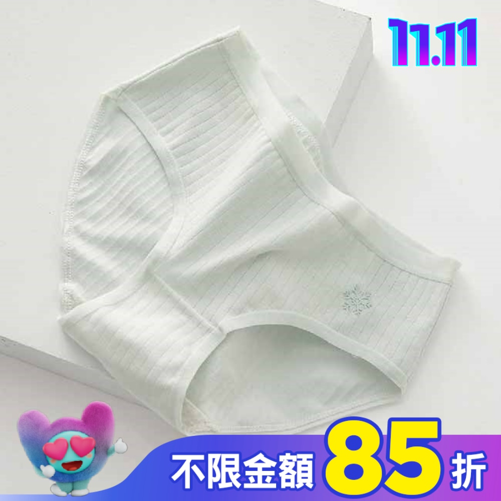 阿華有事嗎-粉嫩純色天氣小圖純棉內褲-淺藍(XL)