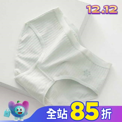 AHUA 阿華有事嗎-粉嫩純色天氣小圖純棉內褲-淺藍(XL)