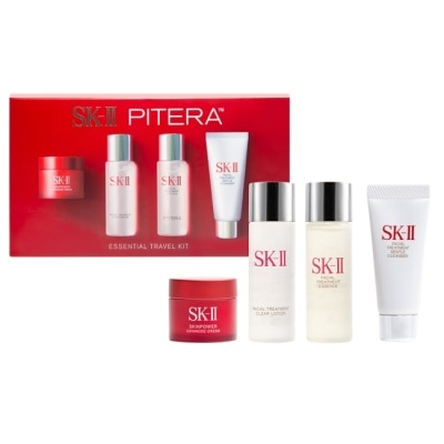 SKII SK-II 暢銷旅行組(潔面乳20g+亮采水30ml+青春露30ml+活膚霜15g) 新版_國際航空版
