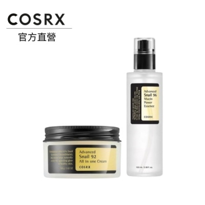 COSRX COSRX 珂絲艾絲 寵愛媽媽抗老保濕禮-96%蝸牛賦活黏液精華 100ml+92% 蝸牛多效修護面霜 100g