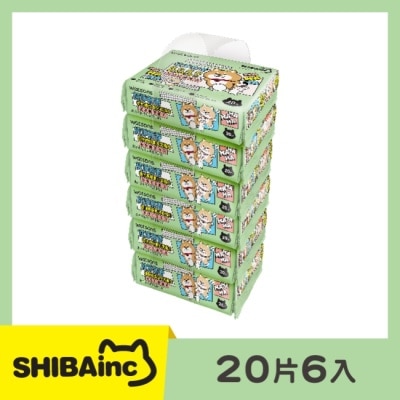 Watsons 屈臣氏 屈臣氏無香嬰兒柔濕巾20片6包(柴犬工房)