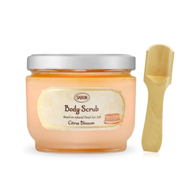 SABON 橙花漫舞身體磨砂膏(600g)-國際航空版-贈木勺