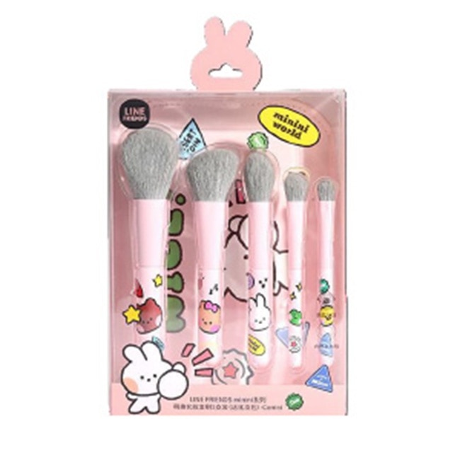 清貨)屈臣氏化妝刷具5入組-Conini(LINE FRIENDS minini)