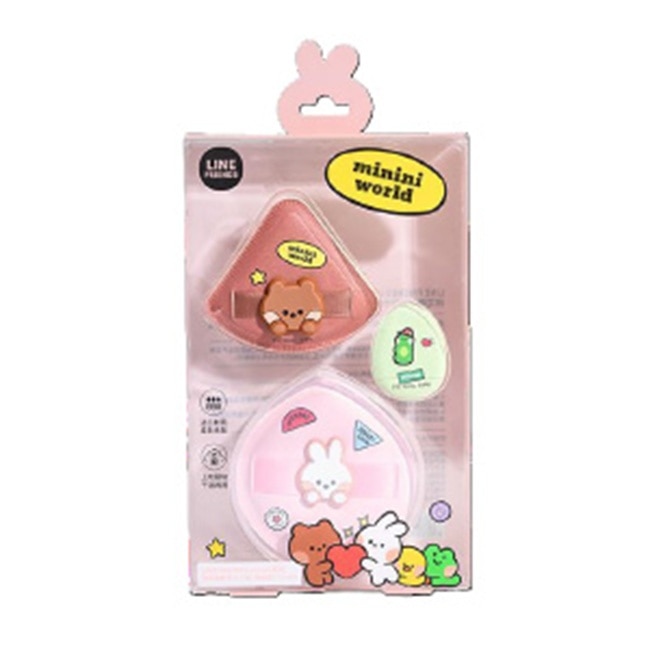 屈臣氏棉花糖粉撲3入組-Conini (LINE FRIENDS minini)