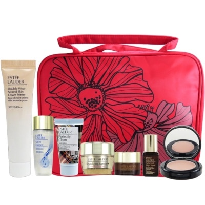 ESTEE LAUDER - 雅詩蘭黛柔膚護理旅行組(洗30+原30+特7+眼5+膠15+乖15+唇鏡+包)